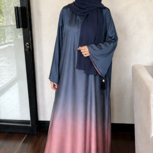 Ayla Ombre Abaya – Two Tone Moonlight Silk