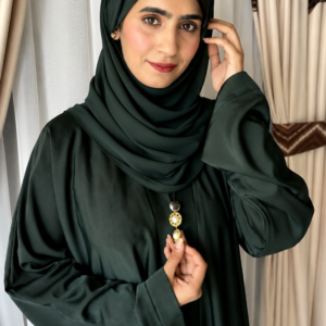 Arez Emerald Abaya – Double Gown Style