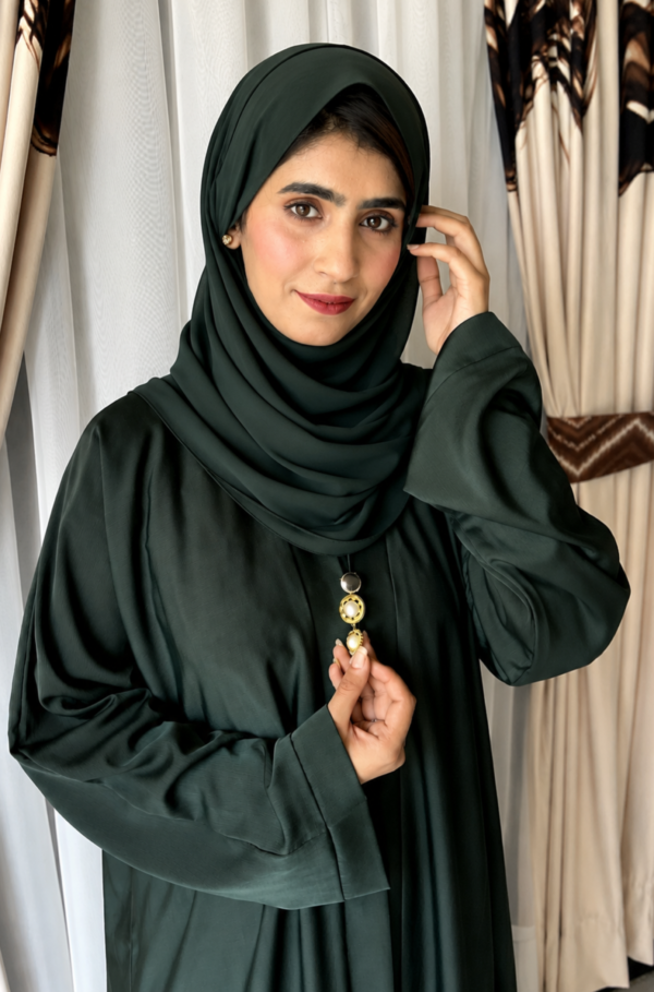 Arez Emerald Abaya – Double Gown Style