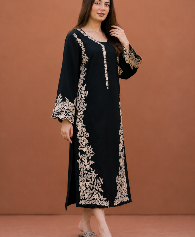 Midnight Noir Embroidered Summer Lawn 2 Pc Unstitched Suit