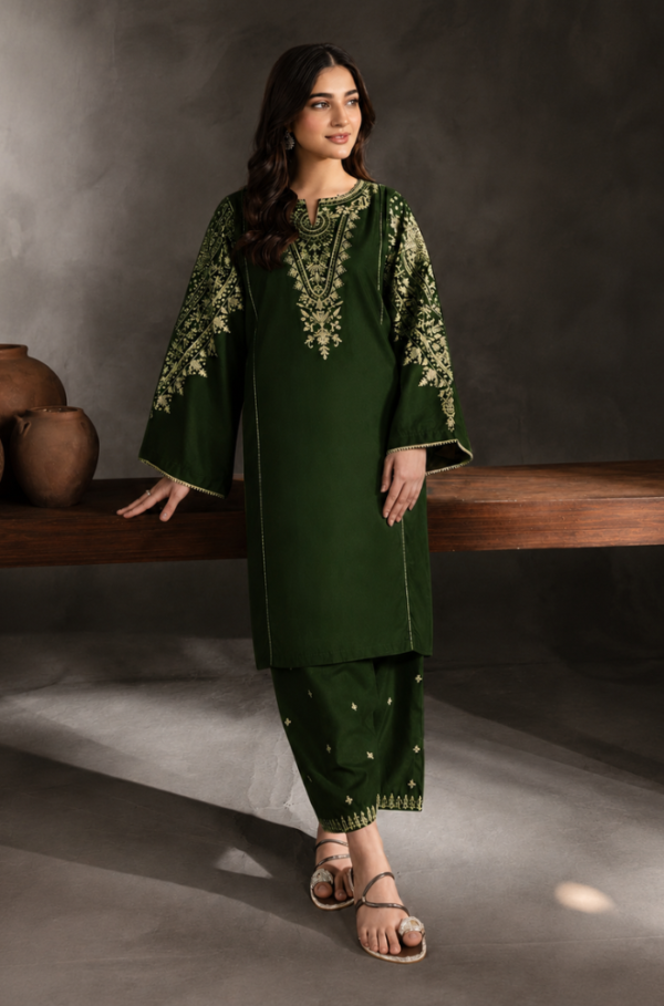Emerald Bloom Embroidered Summer Lawn Unstitched 2 Piece