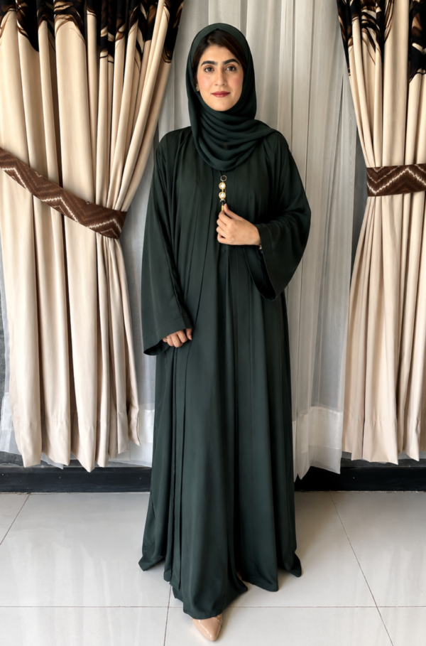 Arez Emerald Abaya – Double Gown Style