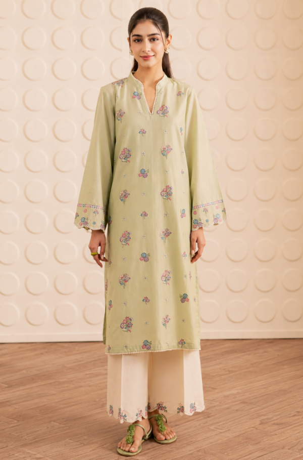 Sage Bloom Embroidered Summer Lawn Unstitched 2 Piece