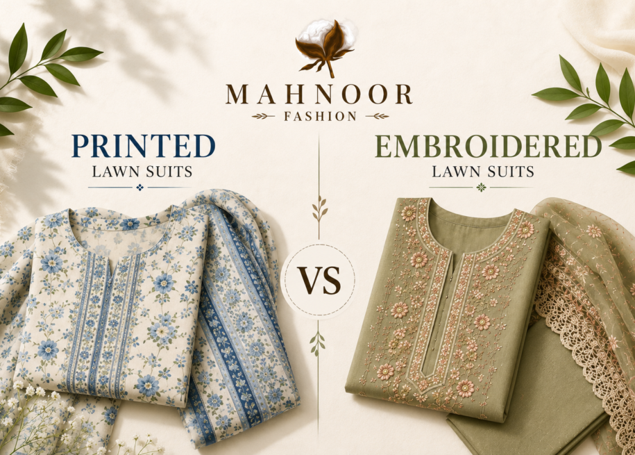 Printed vs Embroidered Lawn Suits: Which One Should You Buy?